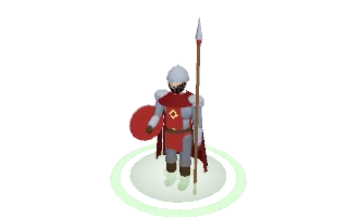 A guard at the trading post